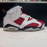 Jordan 6 Retro Carmine (2021) Size 9.5 (Moderately Worn Pre-Owned) - front