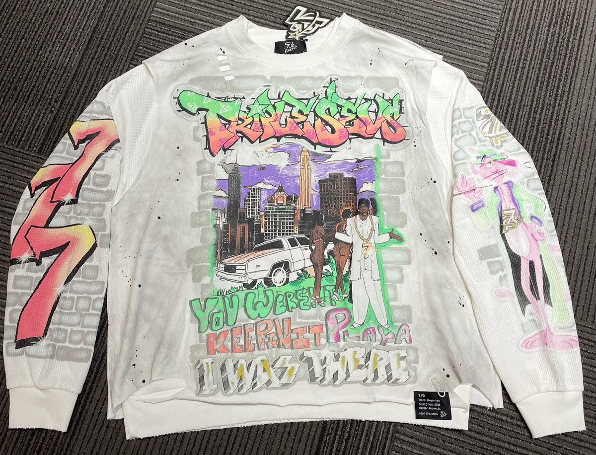 Triple Sevens Player L/S White