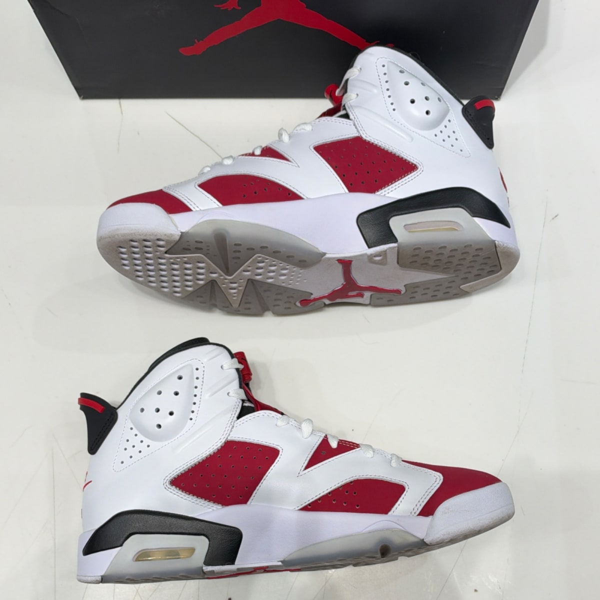 Jordan 6 Retro Carmine (2021) Size 12 (Moderately Worn Pre-Owned) - side