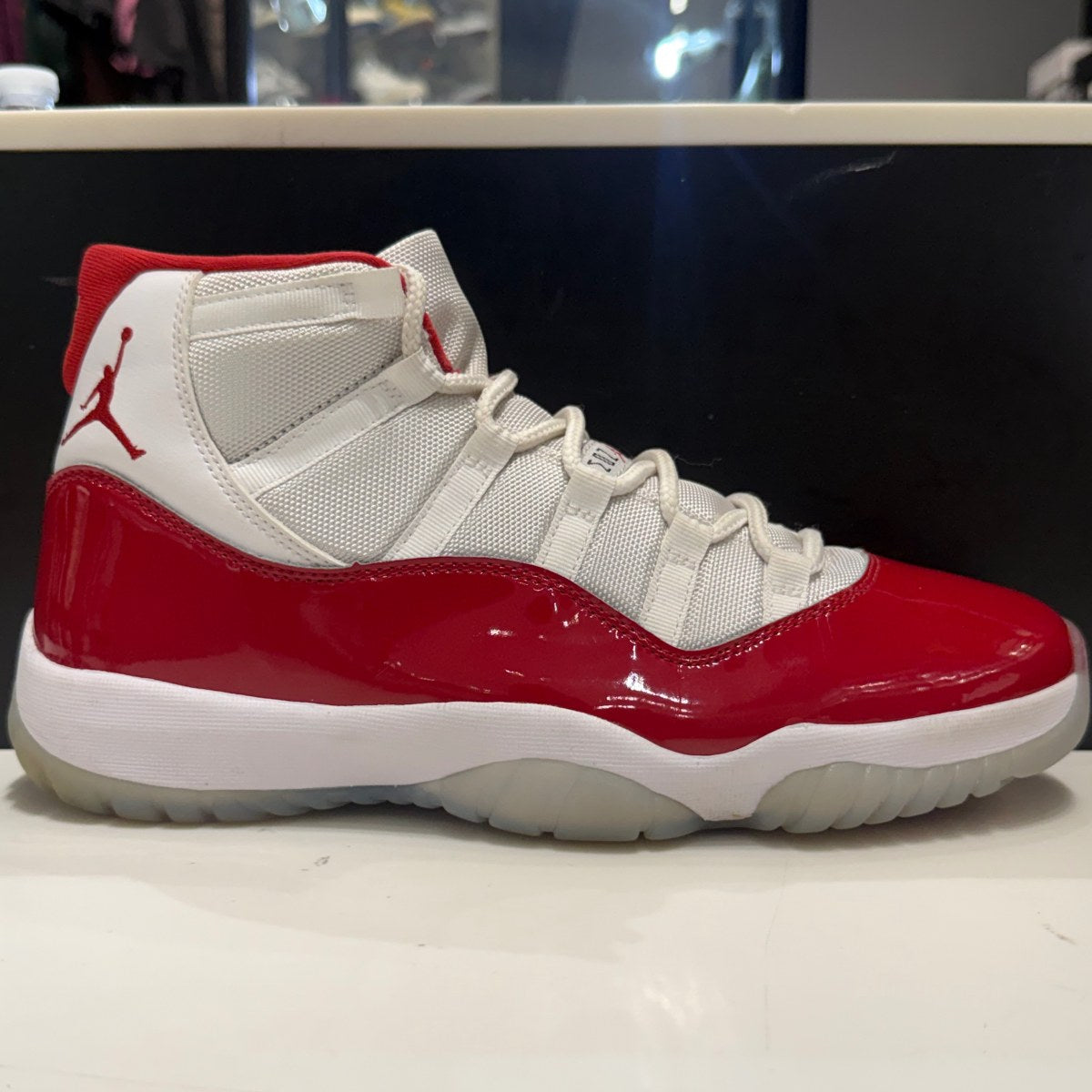 Jordan 11 Retro Cherry (2022) Size 10.5 (Lightly Worn Pre-Owned) - Image 7