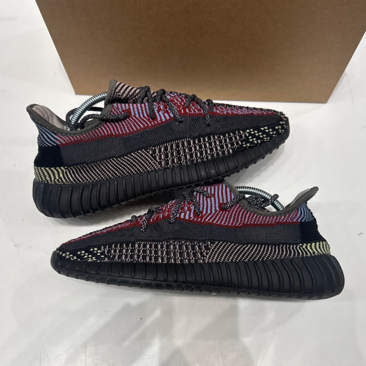 adidas Yeezy Boost 350 V2 Yecheil (Non-Reflective) Size 9.5 (Heavily Worn Pre-Owned) - Image 2