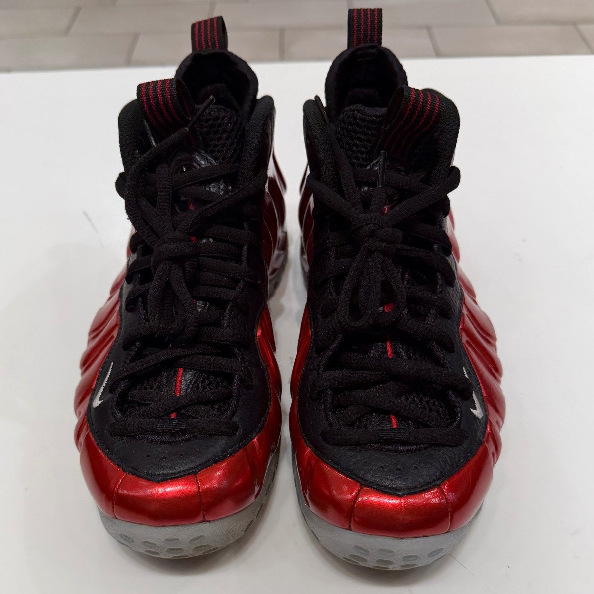 Nike Air Foamposite One Metallic Red (2023) Size 8.5 (Lightly Worn Pre-Owned) - Image 4