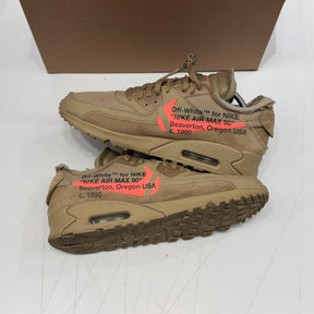 Nike Air Max 90 Off-White Desert Ore Size 10 (Lightly Worn Pre-Owned) - Image 3