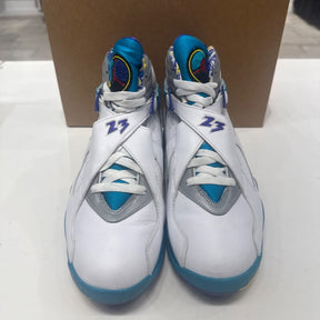 Jordan 8 Retro White Aqua (2019) (Women's) Size 12W (VNDS Pre-Owned) - Image 4