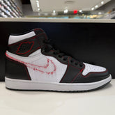Jordan 1 Retro High Defiant White Black Gym Red - Image 1