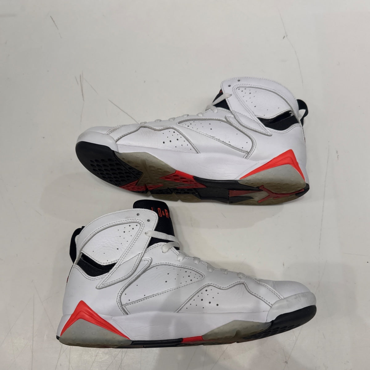 Jordan 7 Retro White Infrared Size 10 (Lightly Worn Pre-Owned) - Image 3