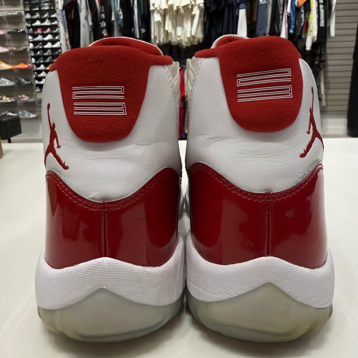 Jordan 11 Retro Cherry (2022) Size 10.5 (Lightly Worn Pre-Owned) - Image 4