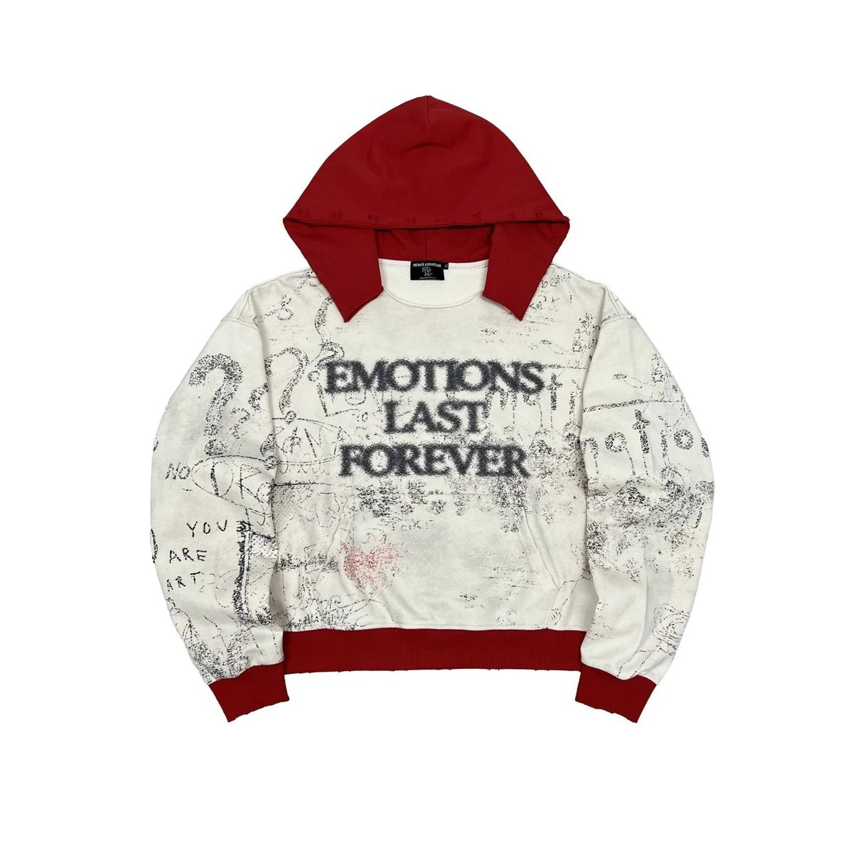 Mixed Emotions Red Last Forever Hoodie