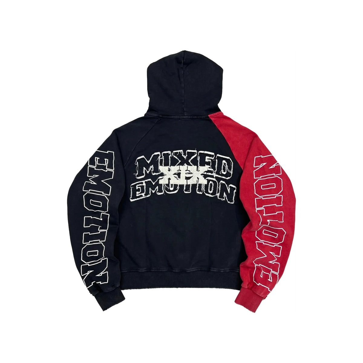 Mixed Emotions Split decision Hoodie Red