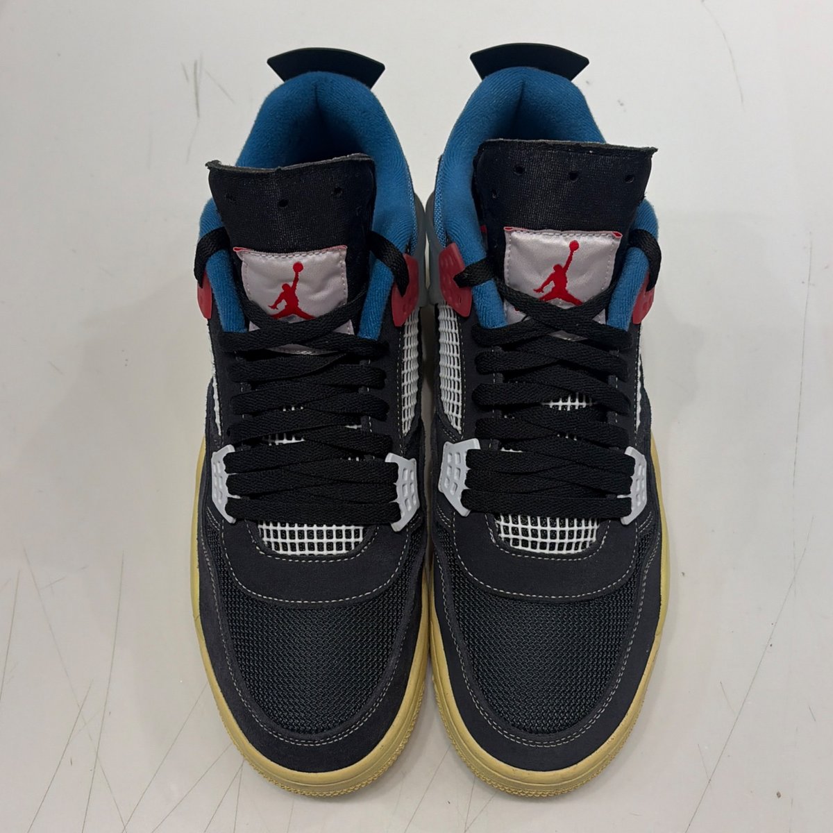 Jordan 4 Retro Union Off Noir Size 13 (Lightly Worn Pre-Owned) - tag