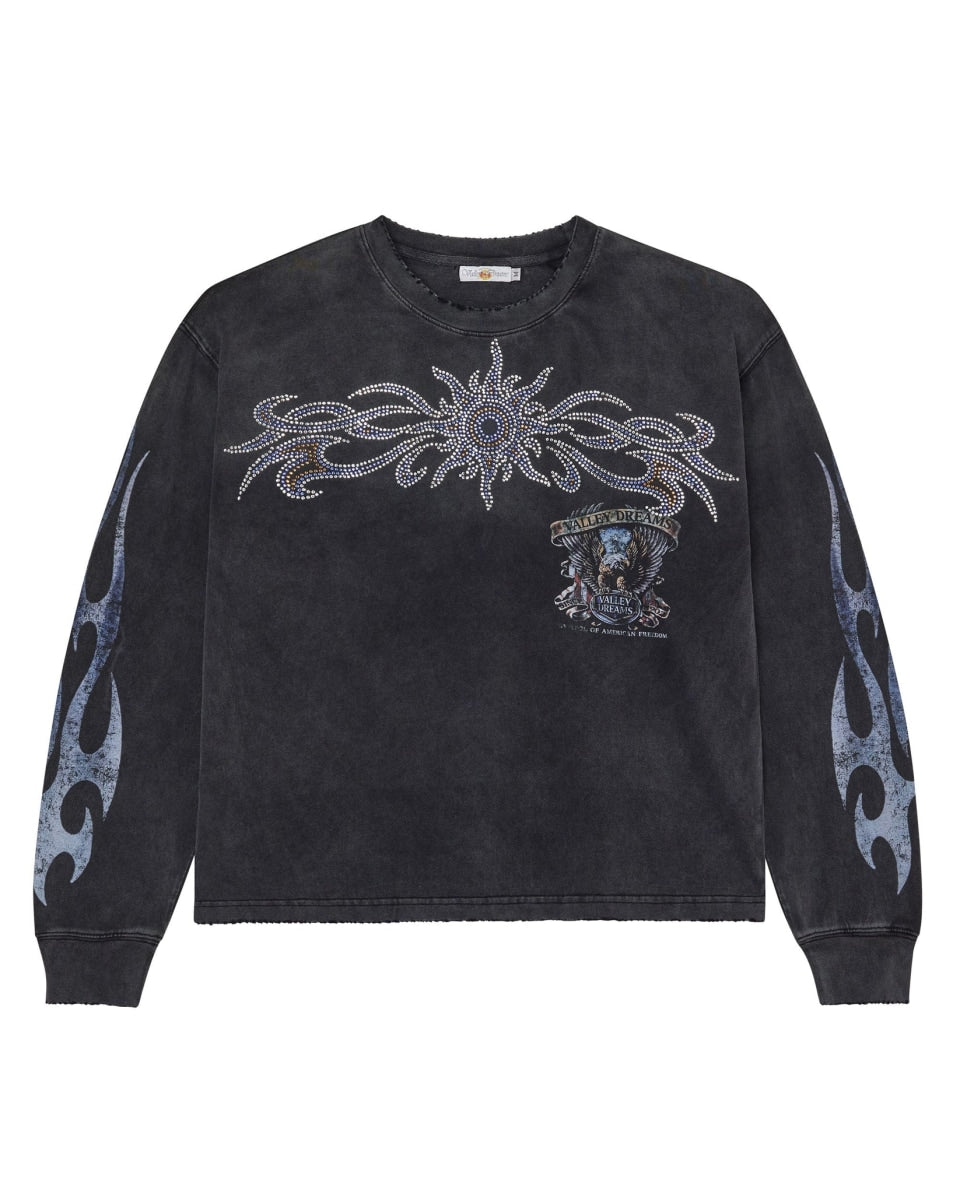 Vale Forever Valley Bling L/S Tee Black