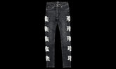 Mixed Emotion "Monogram" Black Wash Denim