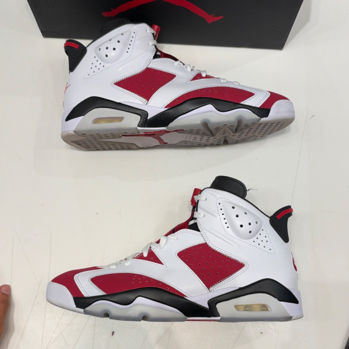 Jordan 6 Retro Carmine (2021) Size 12 (Moderately Worn Pre-Owned) - back