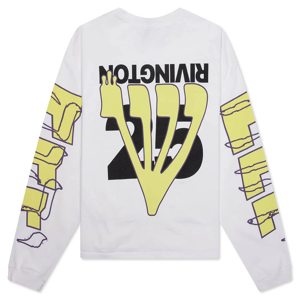 RRR123 HIS OWN RACING LS TEE OPTIC WHITE