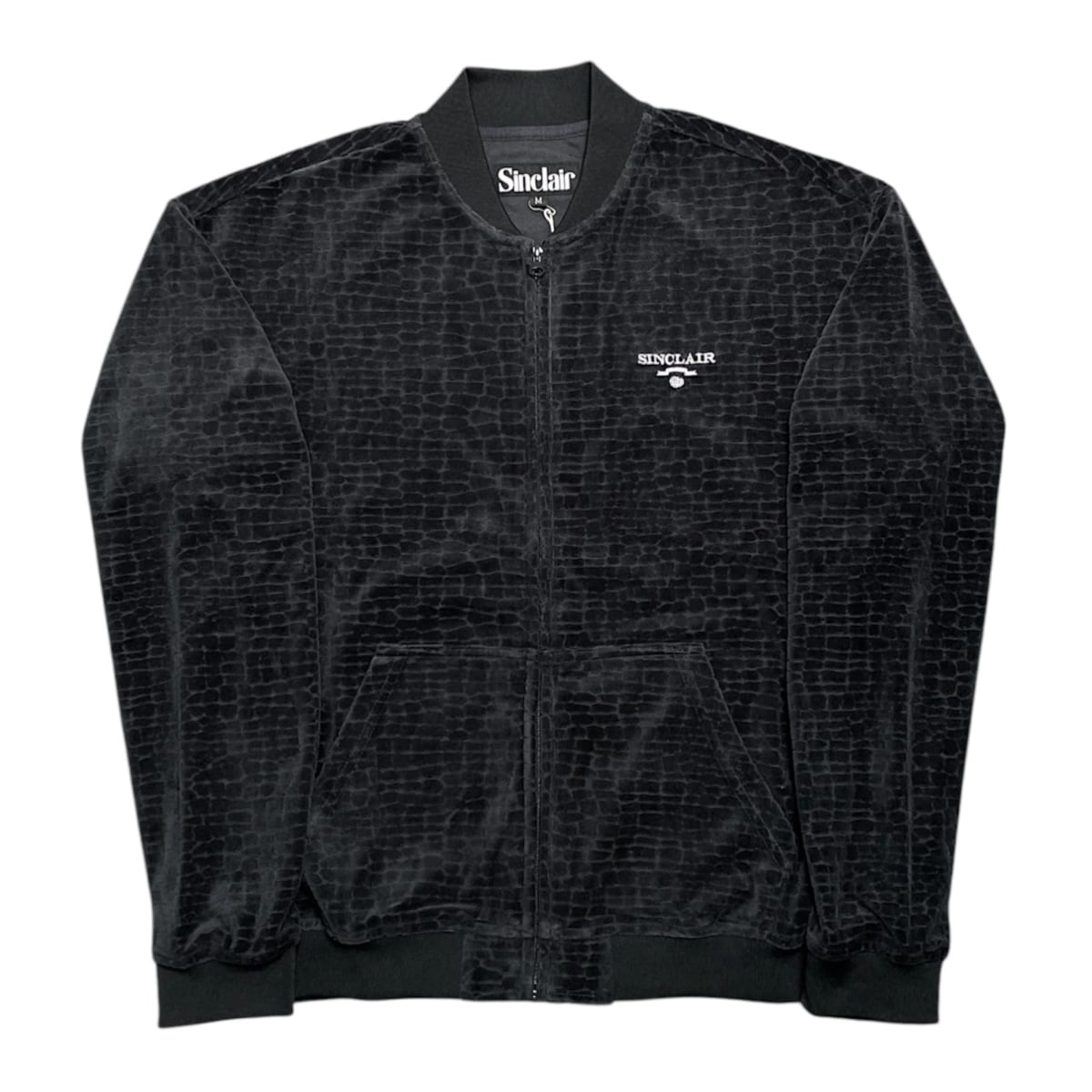 Sinclair Croc Velour Jacket Black