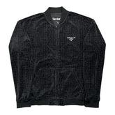 Sinclair Croc Velour Jacket Black