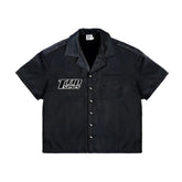 Triple Sevens Nylon Black Button Up
