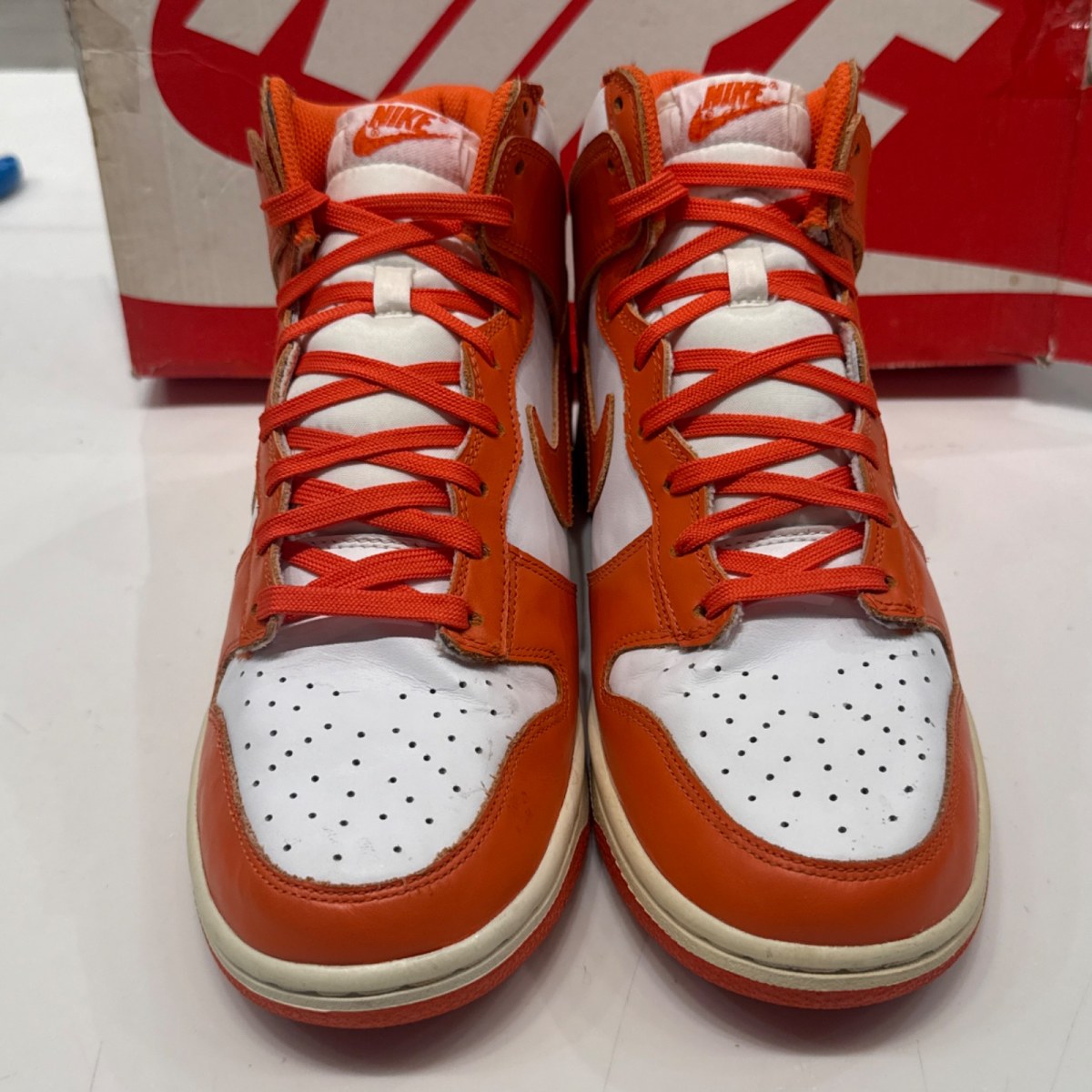 Nike Dunk High Syracuse (2021) (Women's) Size 9.5W (Lightly Worn Pre-Owned) - Image 4