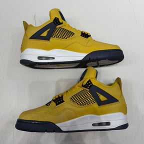 Jordan 4 Retro Lightning (2021) Size 9.5 (Moderately Worn Pre-Owned)