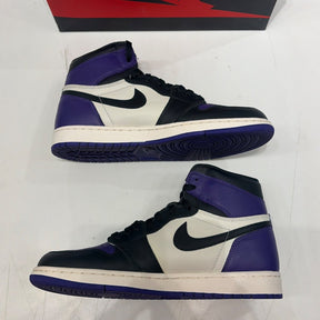 Jordan 1 Retro High Court Purple Size 10.5 (Lightly Worn Pre-Owned) - side