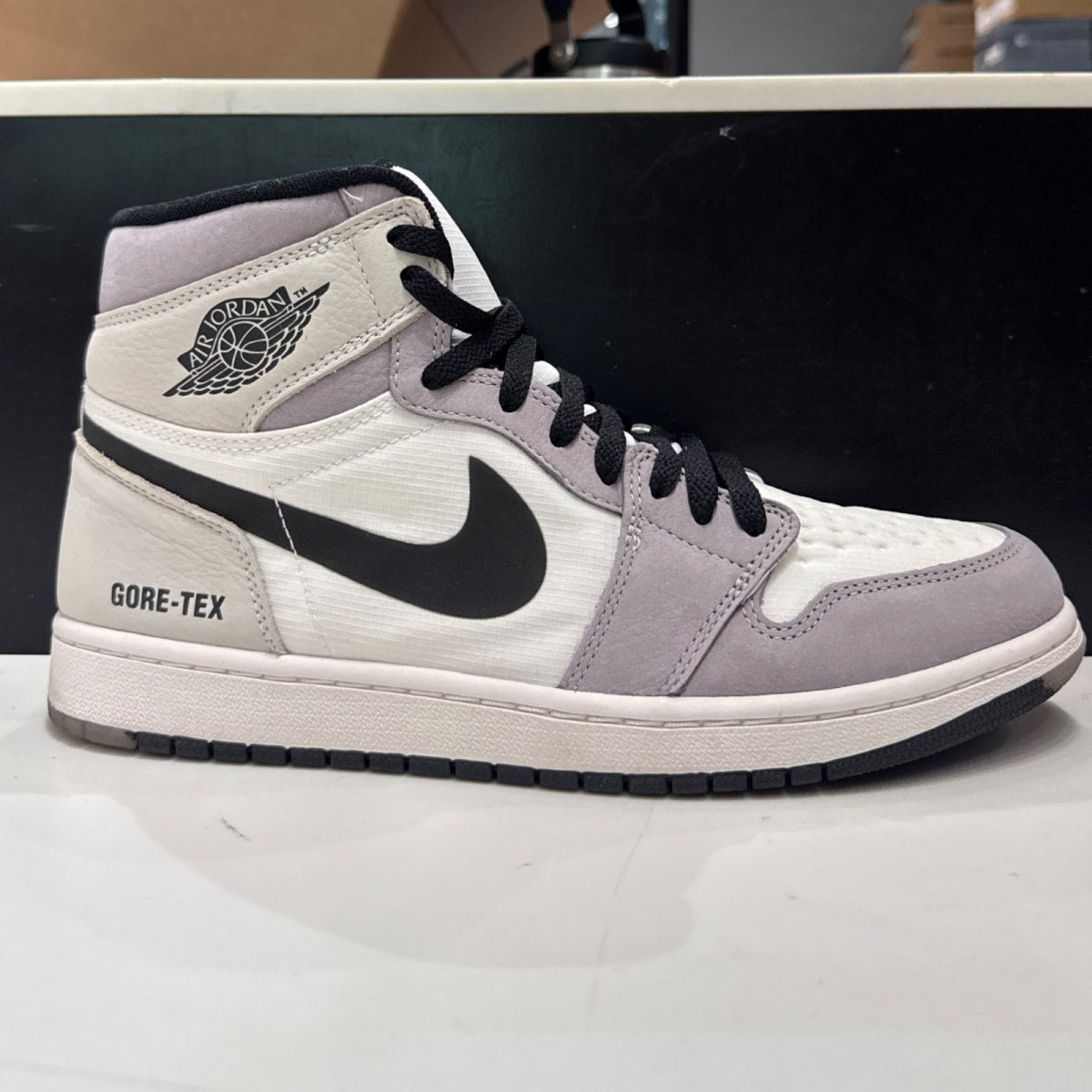 Jordan 1 Retro High Element Gore-Tex Light Bone Size 10 (Moderately Worn Pre-Owned) - Image 1