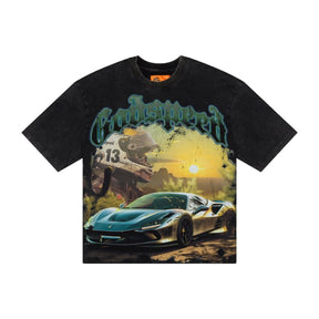 GODSPEED SUNSET DRIFT T-SHIRT BLACK WASH