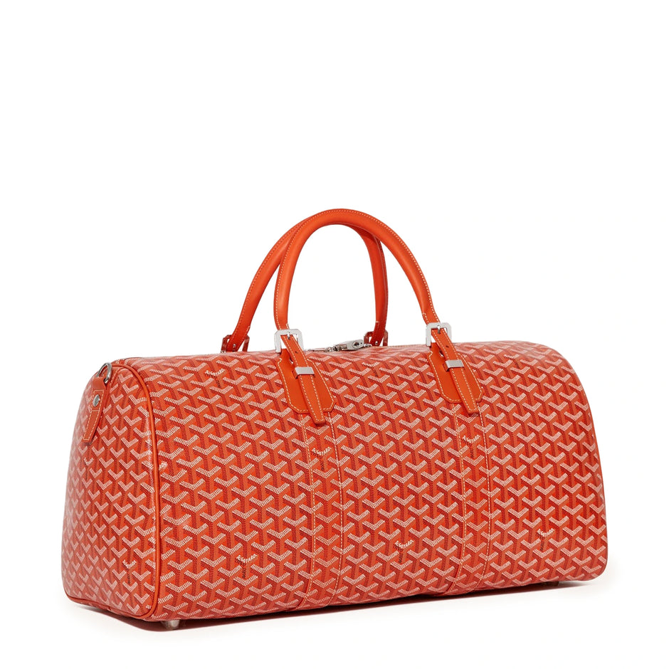 Goyard Boston 50 Duffle Bag Orange