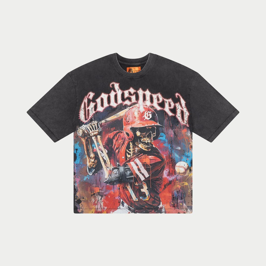 GODSPEED Grandslam-T-Shirt-Grey Wash