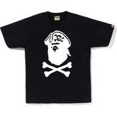 Bape Pirate Captain Ape Crossbone Tee Black