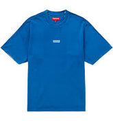 Supreme Overprint Small Box S/S Top Blue