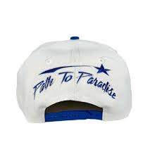 Hellstar Shark Teeth Snapback Off White/Royal Blue