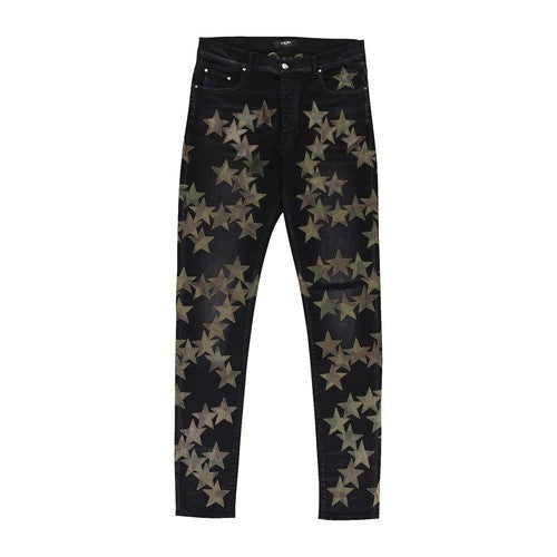 AMIRI CHEMIST AGED BLACK - CAMO STARS