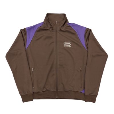 Sinclair Tech Logo Track Jacket Brown