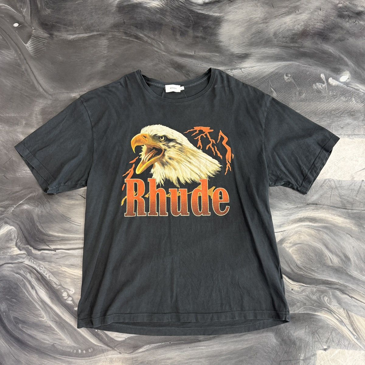 Rhude Big Eagle Head Black tee