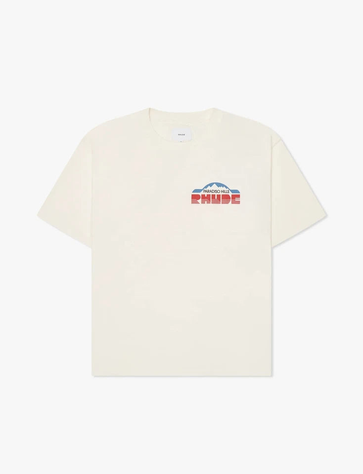 Rhude Paradiso Hills Tee Cream