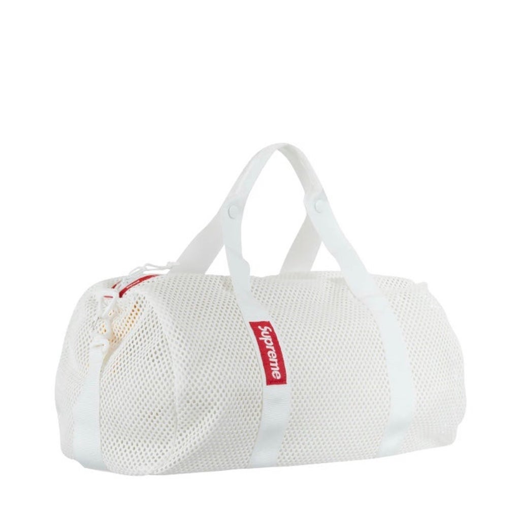 Supreme Mesh Duffle Bag White