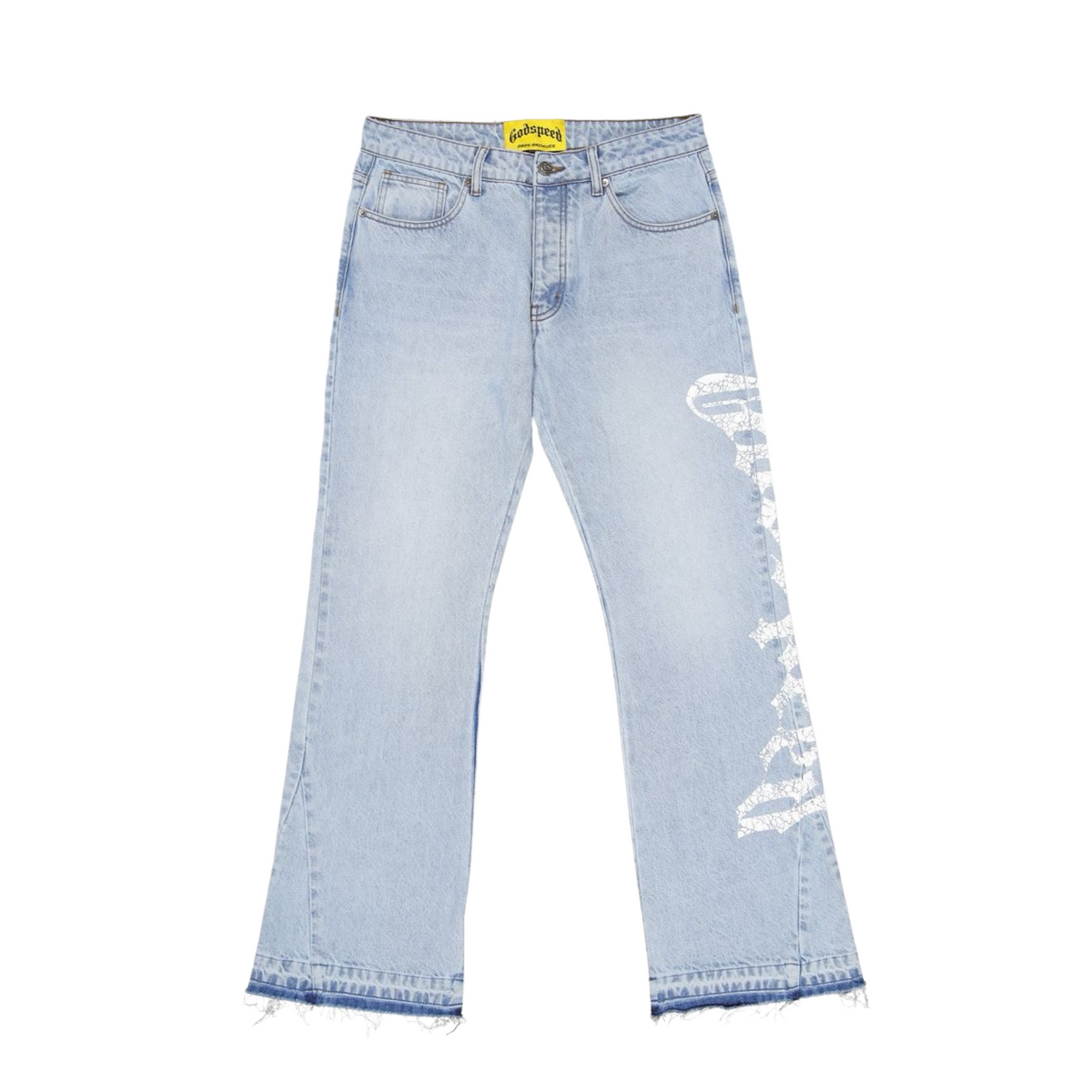 GODSPEED OG Logo Flared Denim Blue