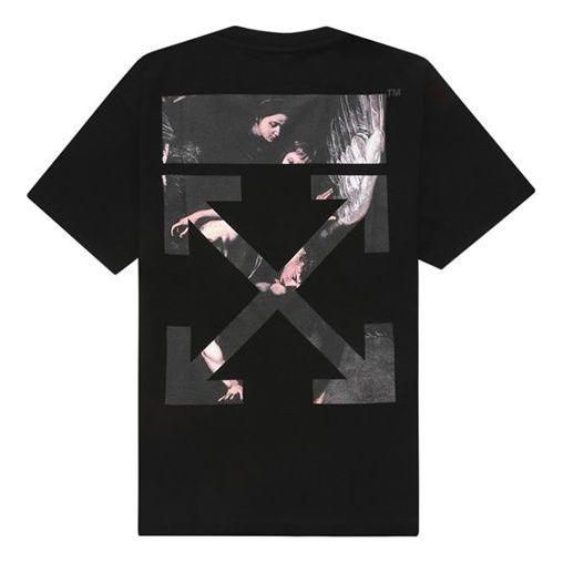 OFF-WHITE Caravaggio Angel Arrows Tee Black