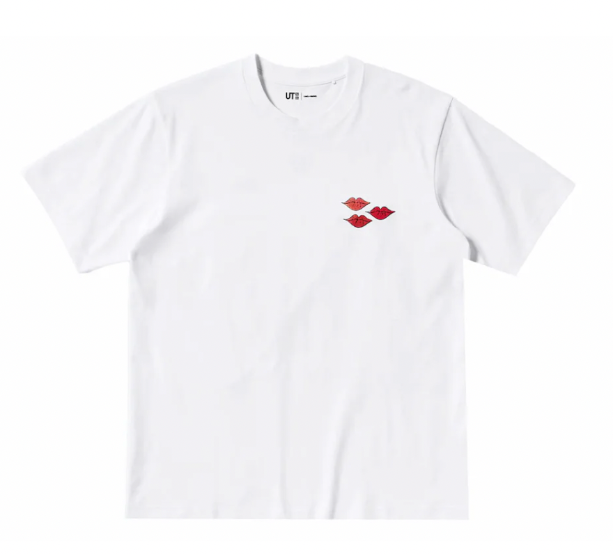 KAWS x Uniqlo Warhol UT Graphic 476350 T-shirt White/Pink