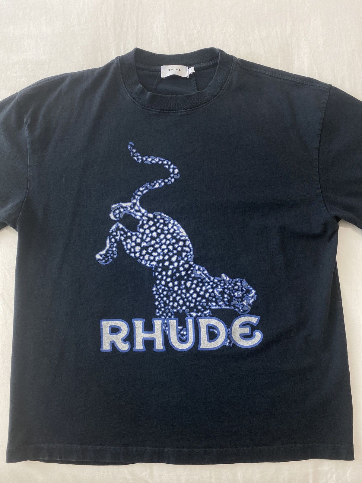 Rhude Leopard Tee Black