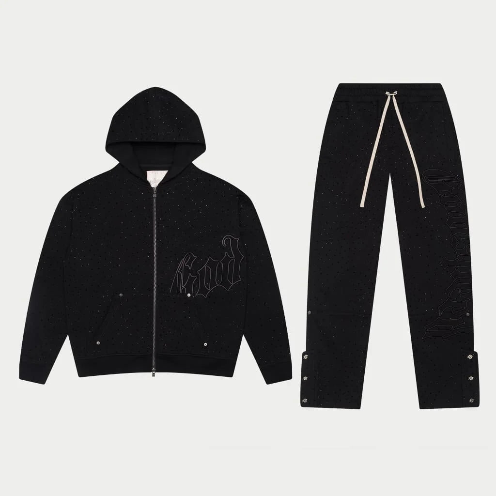 GODSPEED OG Logo VVS Sweatsuit V2 (Black/Black)