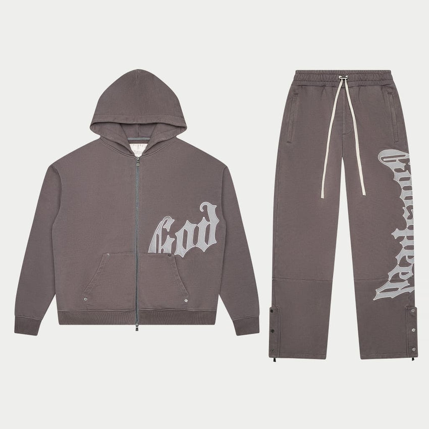 GODSPEED OG Logo Sweatsuit V2 (Stone Grey)