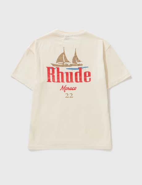 Rhude Monaco Sail 22 Tee Cream