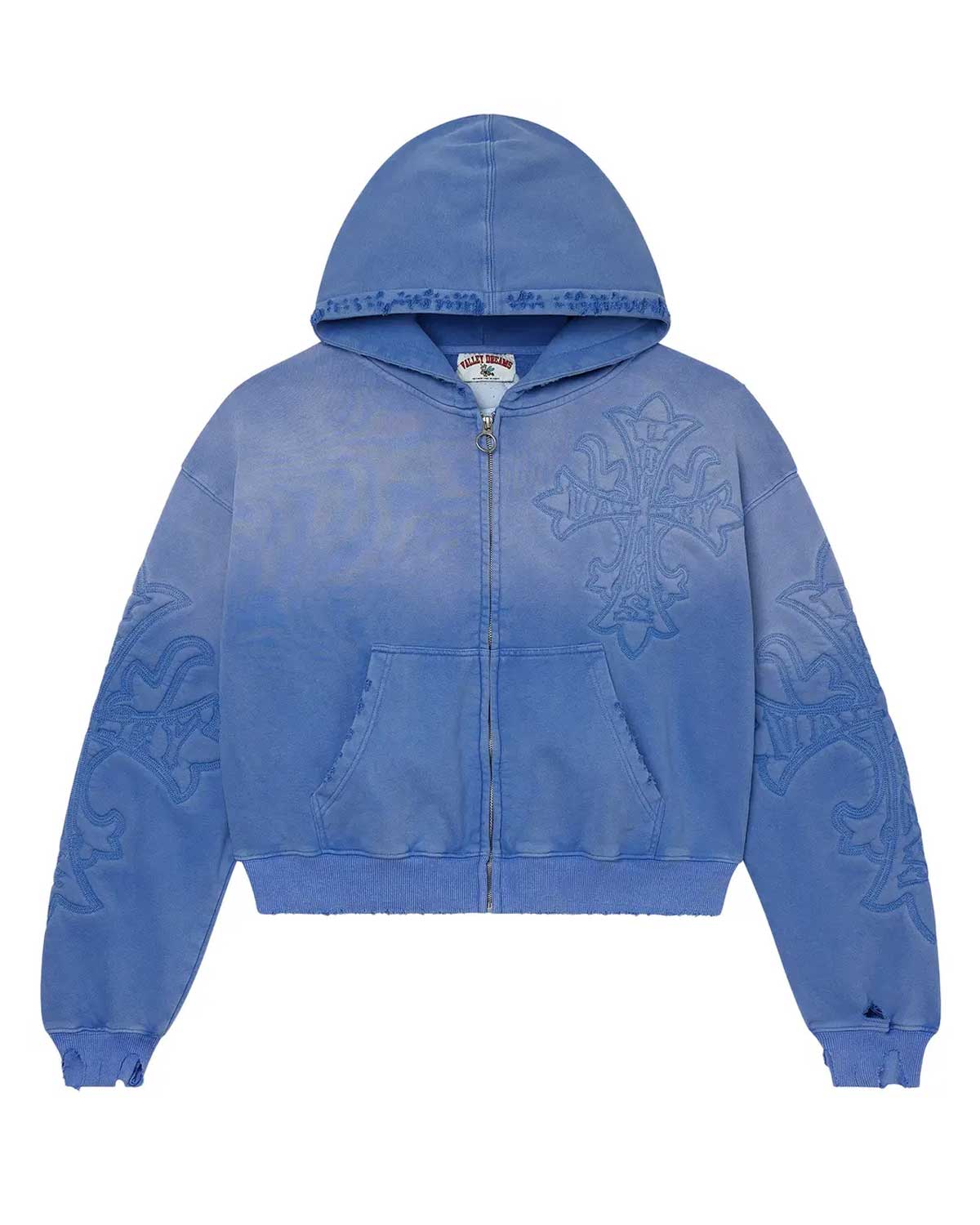 Vale Forever Carver Zip Up Hoodie Ice Blue