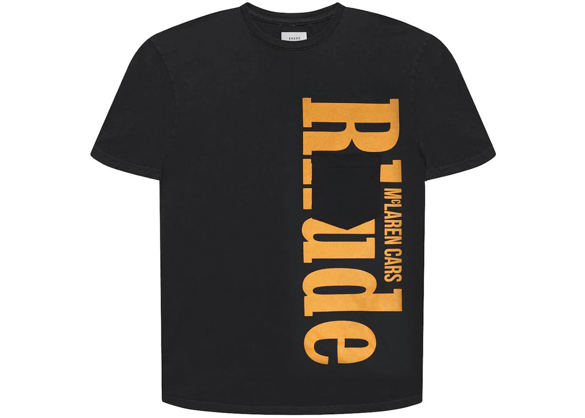 Rhude Mclaren Pocket Logo Tee Black