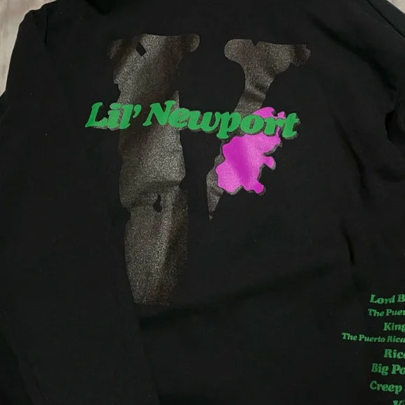Vlone Yams Day Lil Newport Hoodie Black