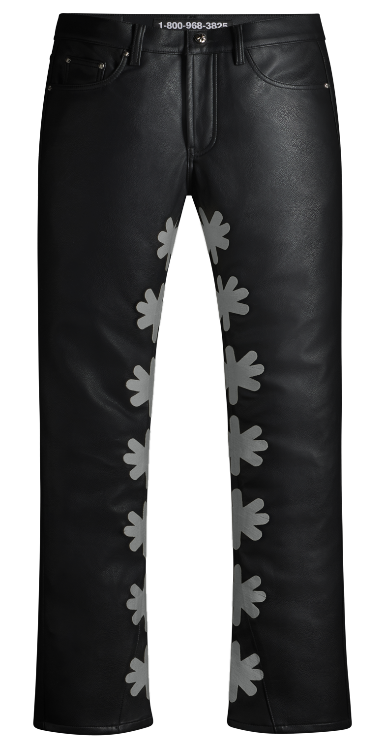 LOSTSHDWS LEATHER PANT (GREY)