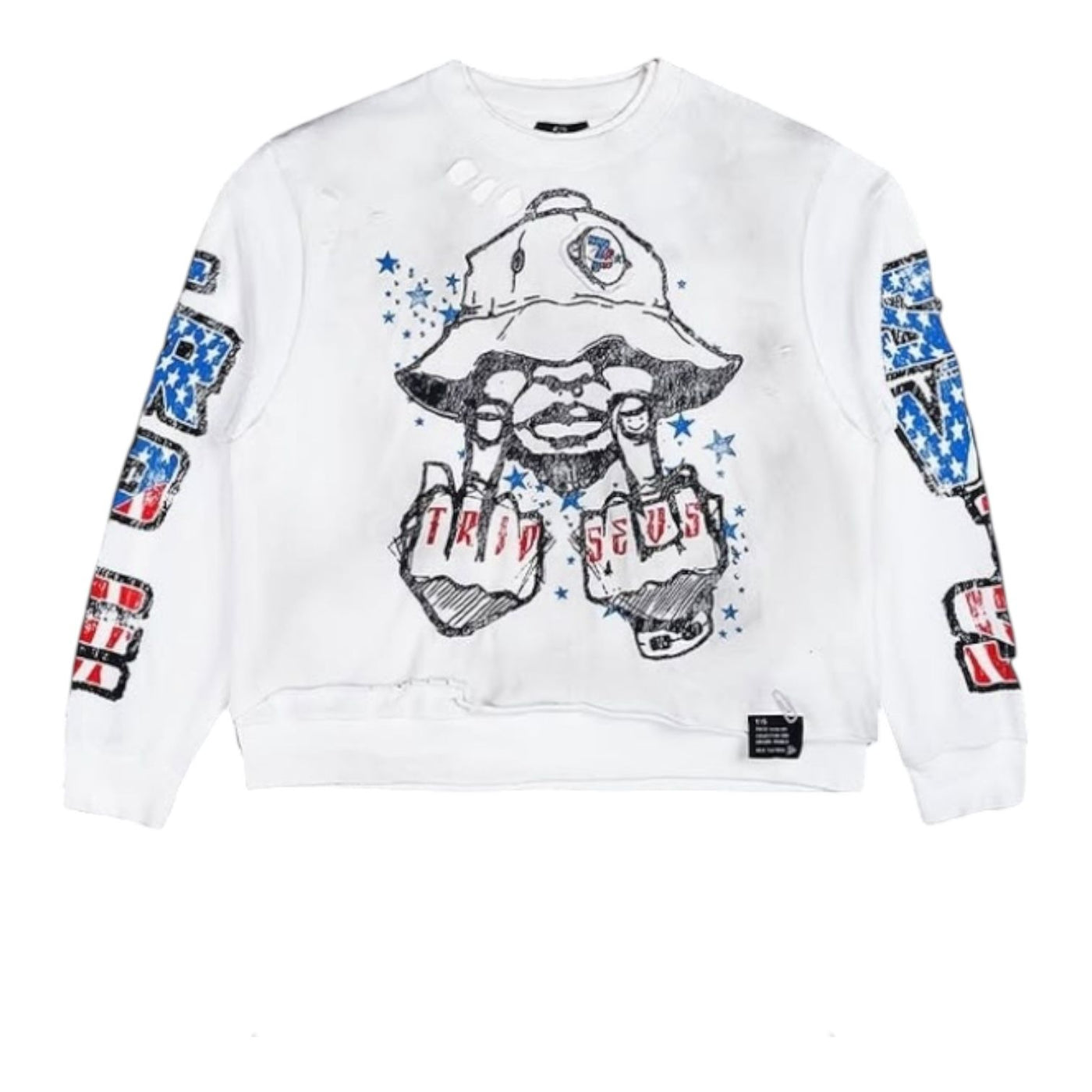 Triple Sevens Trade War L/S White