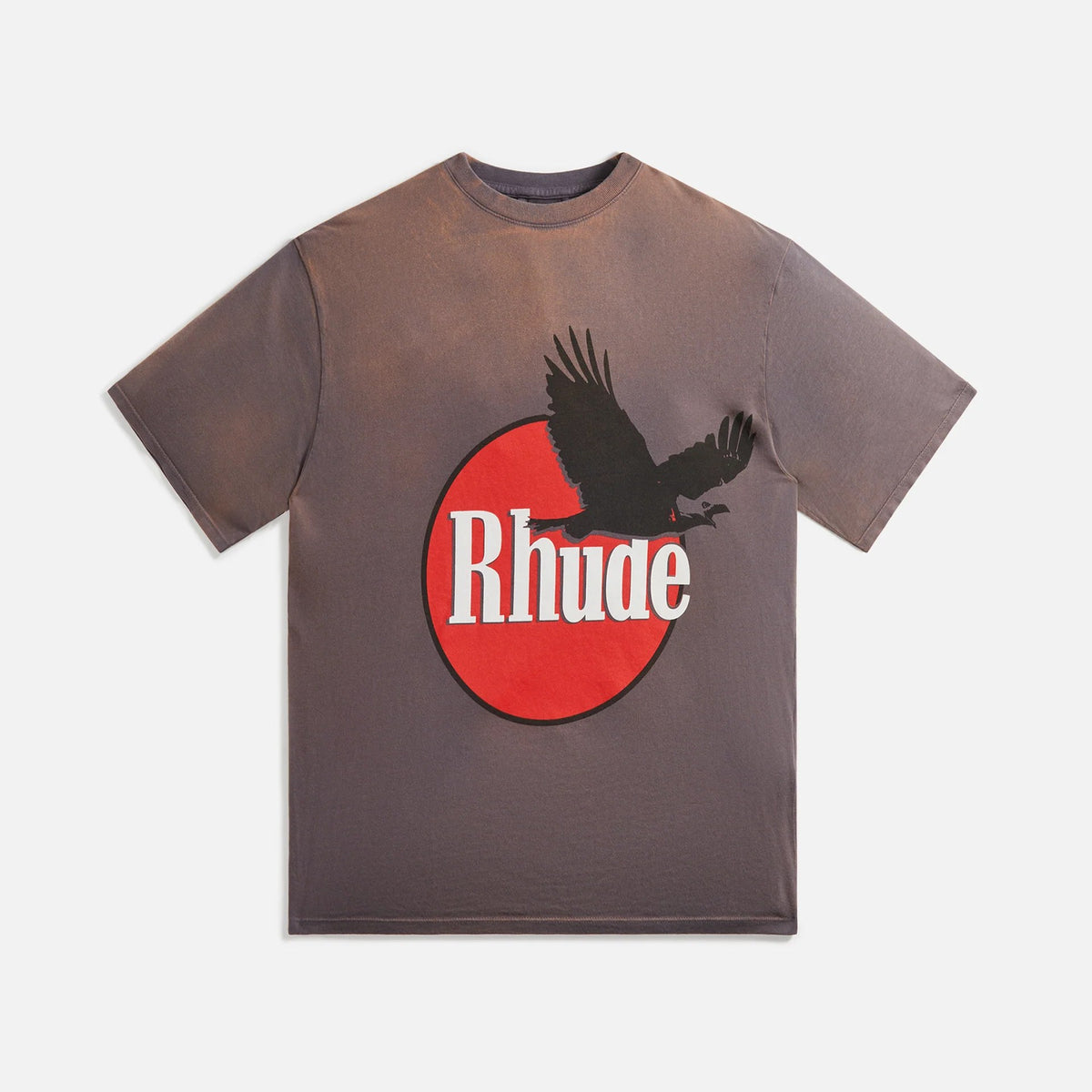 Rhude Eagle Logo Tee Washed Grey