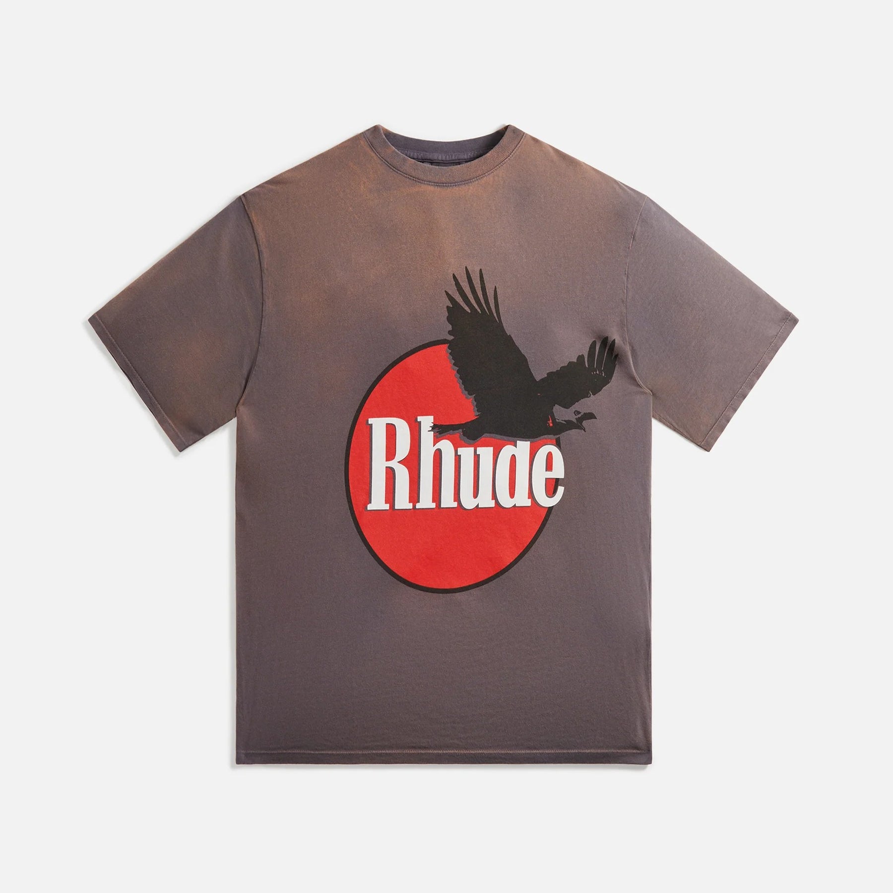 Rhude Eagle Logo Tee Washed Grey
